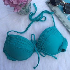 Xhilaration Teal Push-up Bikini Top